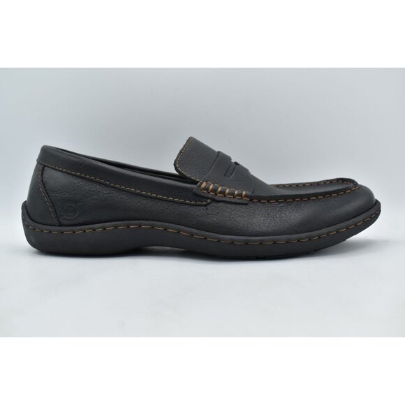 Born Mens Size 13 Simon III Black Full Grain Leather Slip On Loafers Shoes main image 6